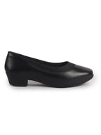 classic dark red slip on dress pumps