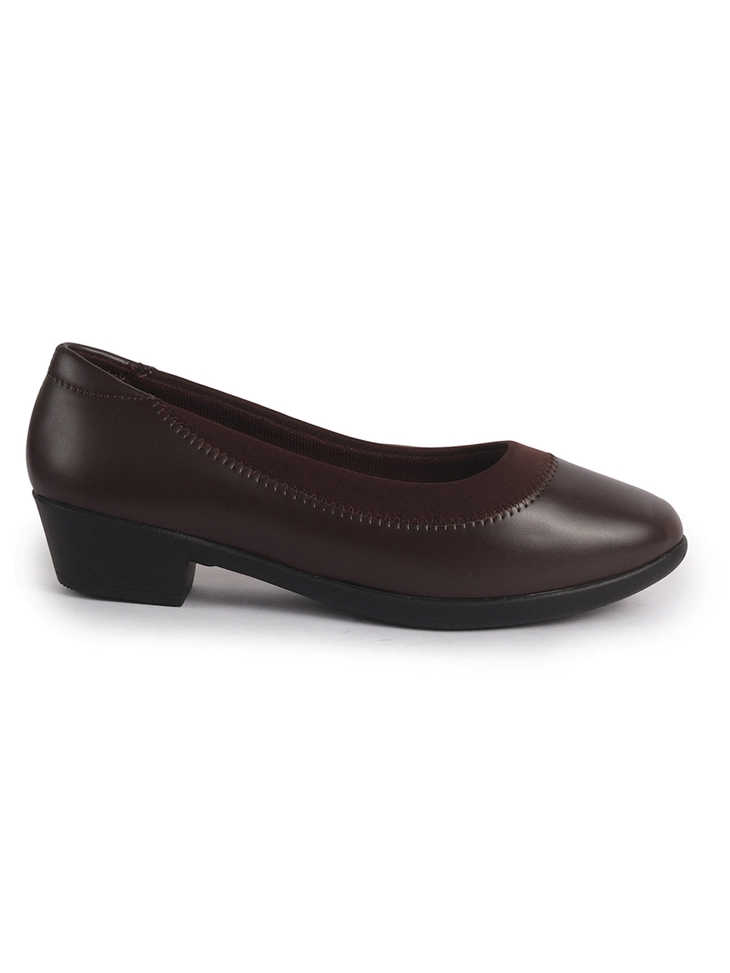 comfortable walking heels with elastic collar
