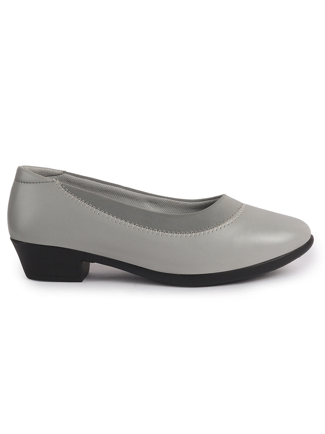 comfortable walking heels with elastic collar