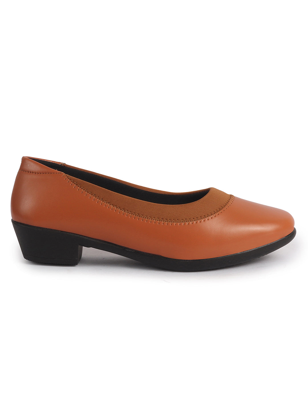 comfortable walking heels with elastic collar