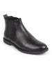 Men Black High Ankle Slip On Outdoor Fashion Winter Chelsea Boots