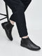 Men Black High Ankle Slip On Outdoor Fashion Winter Chelsea Boots