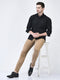 men black high ankle slip on outdoor fashion winter chelsea boots