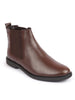 Men Brown High Ankle Slip On Outdoor Fashion Winter Chelsea Boots