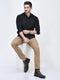 men brown high ankle slip on outdoor fashion winter chelsea boots