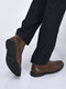 men tan high ankle slip on outdoor fashion winter chelsea boots