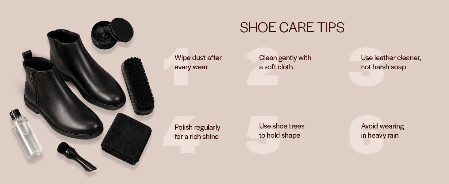 Men Black High Ankle Zipper Closure Fashion Trend Classic Work Boots