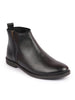 Men Black High Ankle Zipper Closure Fashion Trend Classic Work Boots