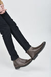 Men Brown High Ankle Zipper Closure Fashion Trend Classic Work Boots