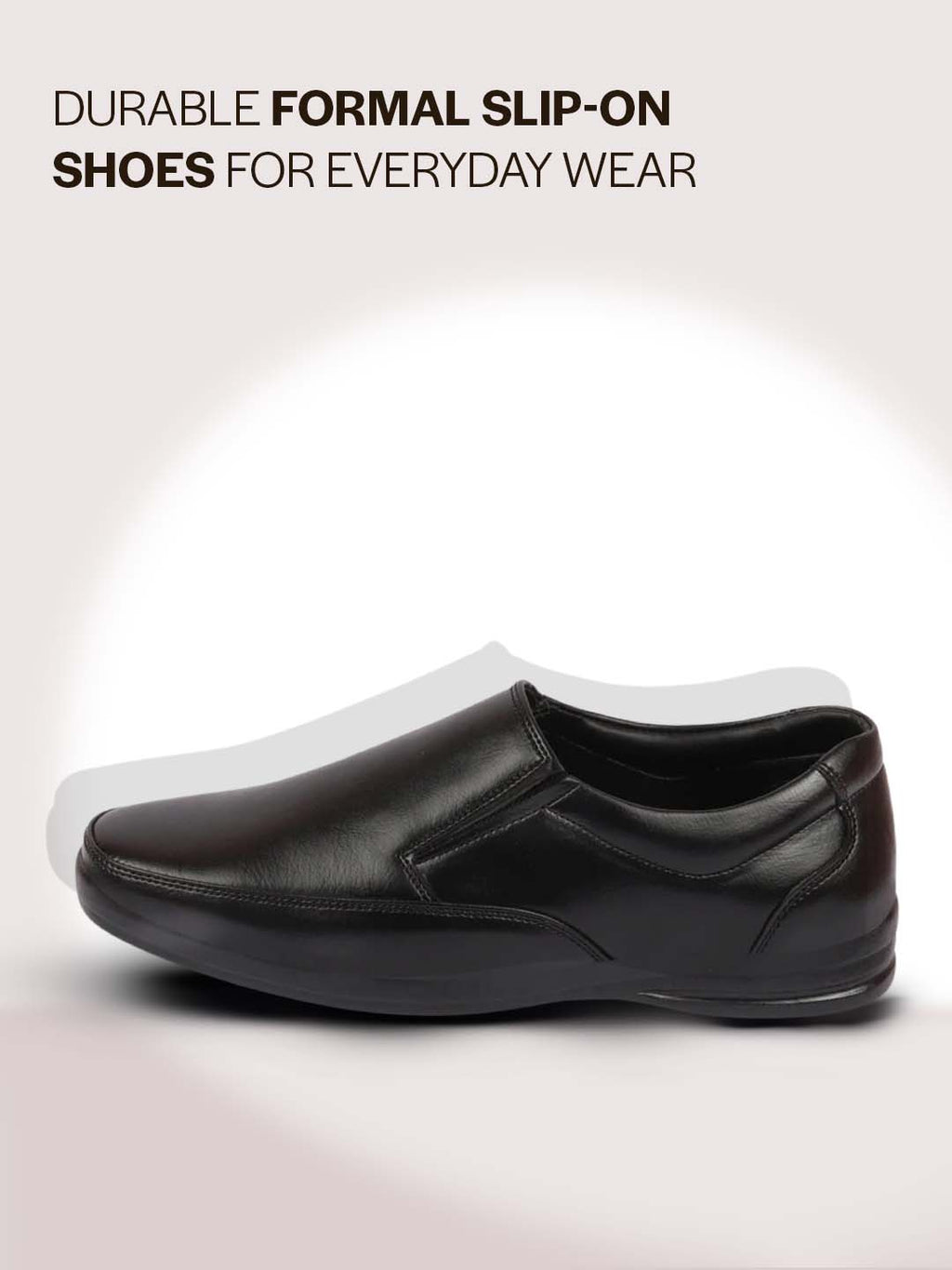 Men Black Formal Office Dress Comfort Slip On Shoes