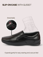 Men Black Formal Office Dress Comfort Slip On Shoes