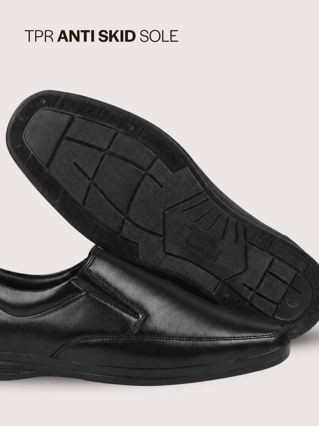 Men Black Formal Office Dress Comfort Slip On Shoes