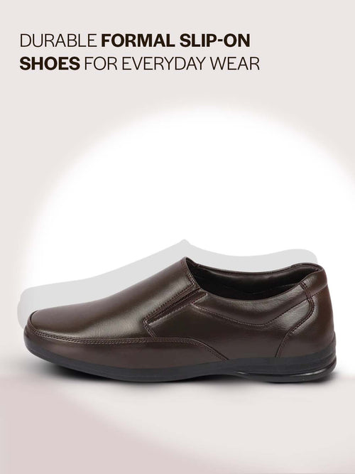 Men Brown Formal Office Dress Comfort Slip On Shoes