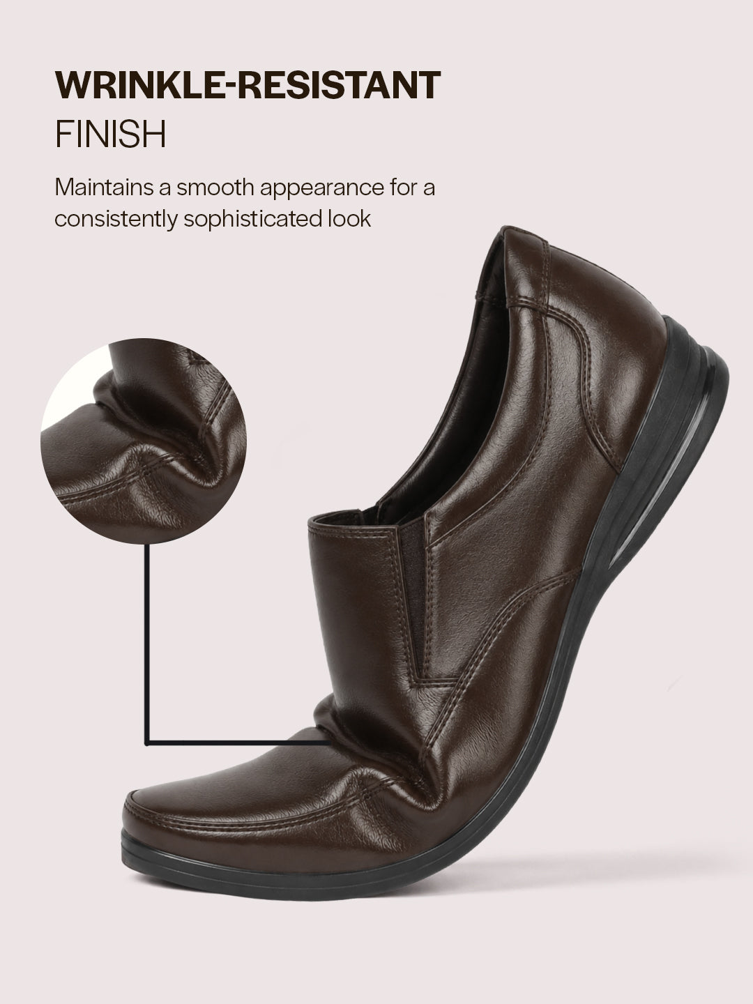 Men Brown Formal Office Dress Comfort Slip On Shoes