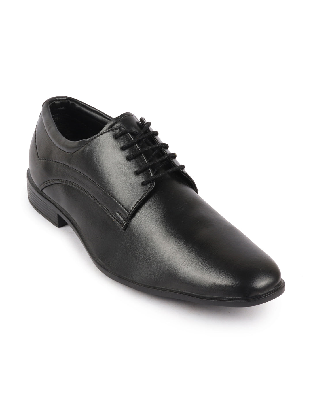 Shop Men Black Formal Office Dress Lace Up Derby Shoes Online.