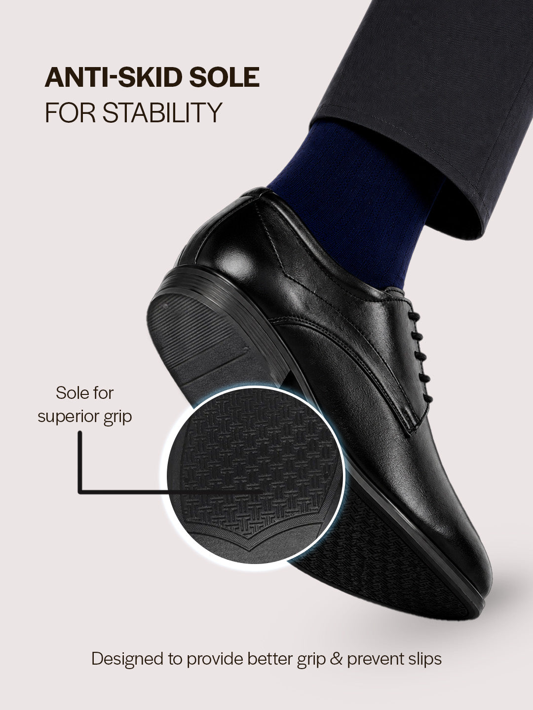 Men Black Formal Office Dress Lace Up Derby Shoes