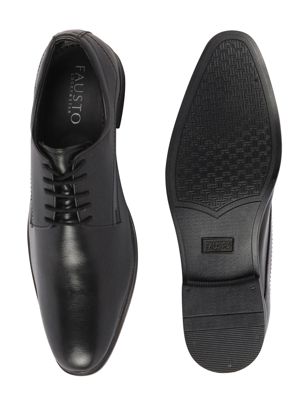 Shop Men Black Formal Office Dress Lace Up Derby Shoes Online.