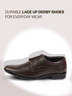 Men Brown Formal Office Dress Lace Up Derby Shoes