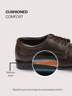 Men Brown Formal Office Dress Lace Up Derby Shoes