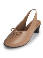 cushioned sole office wear heels red
