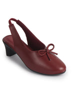 elegant round toe daily wear pumps