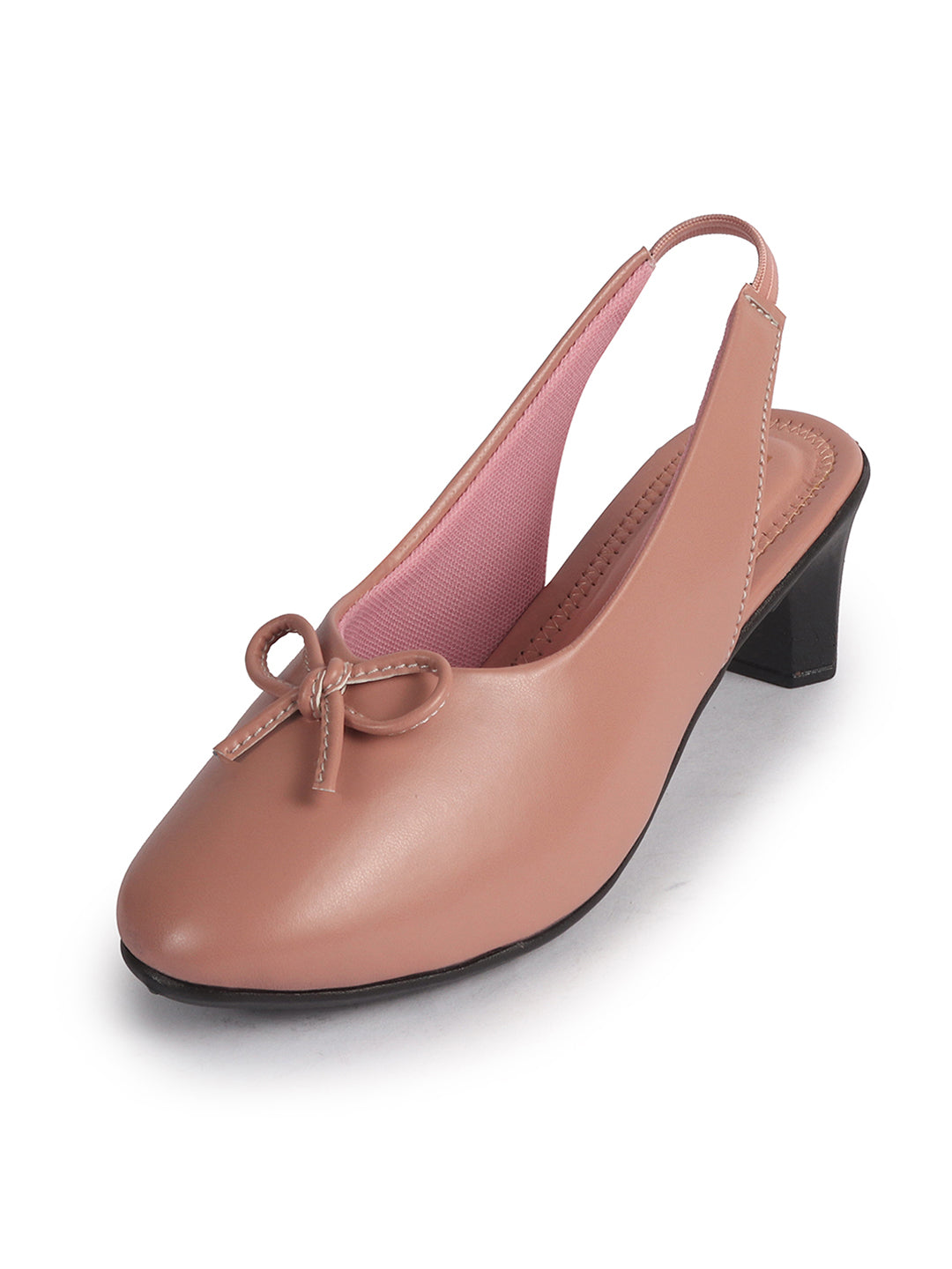 cushioned sole office wear heels red