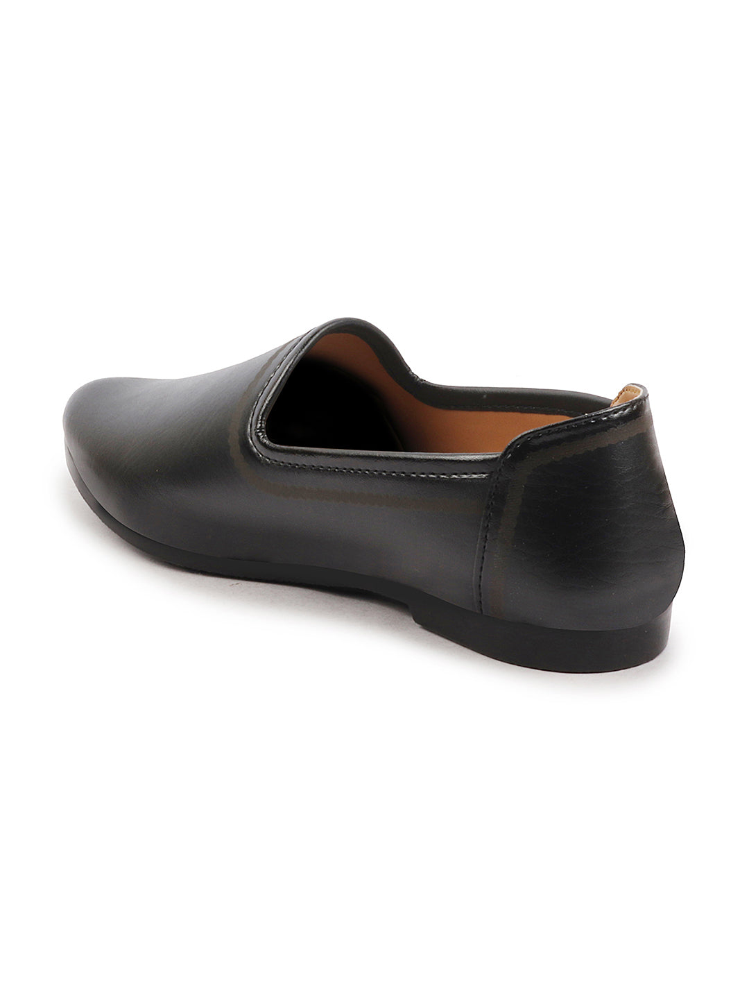 Shop Men Black Ethnic Slip-On Lightweight Jutis & Mojaris Online.