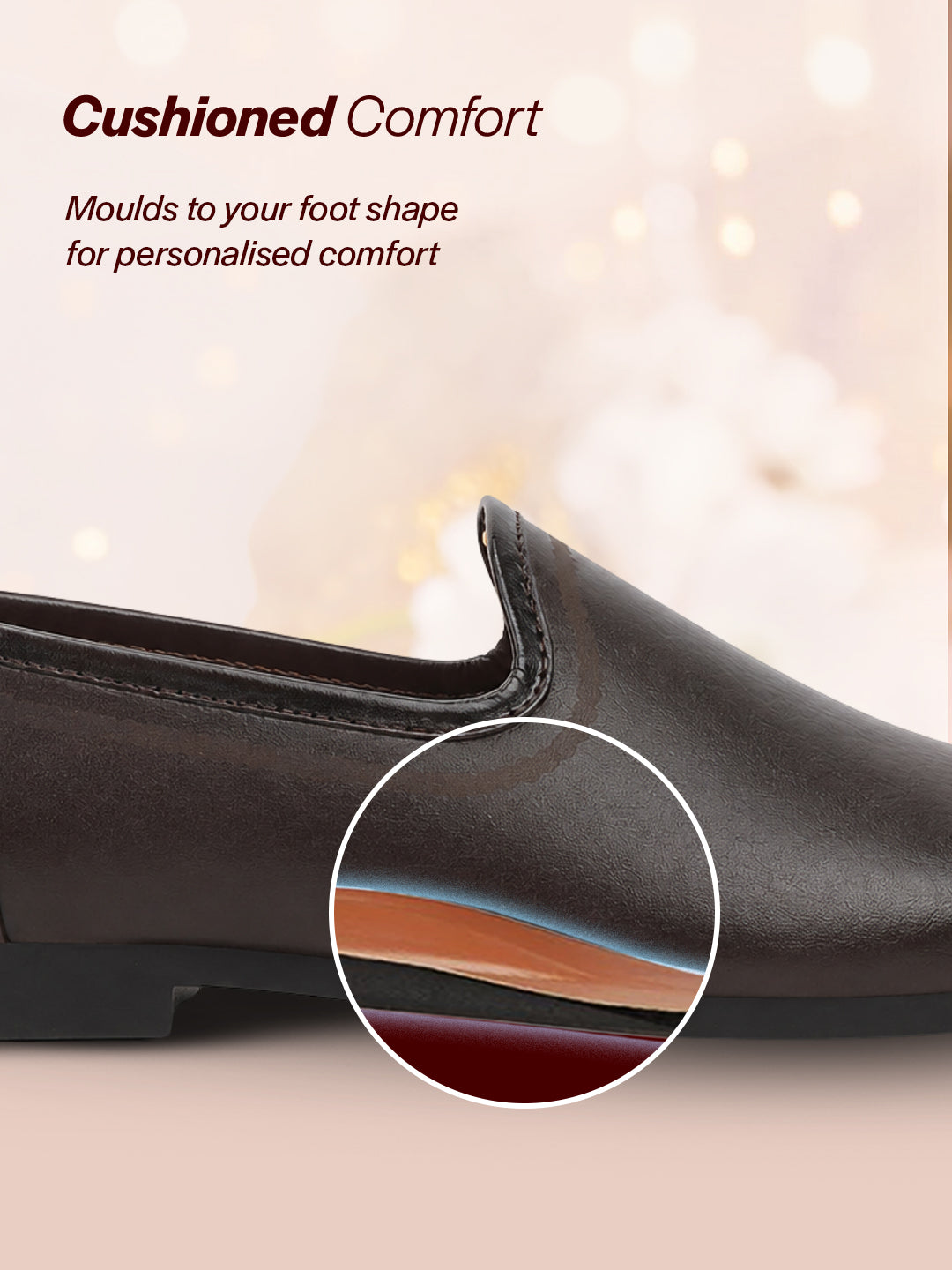 shop men brown ethnic slip-on lightweight jutis & mojaris online.