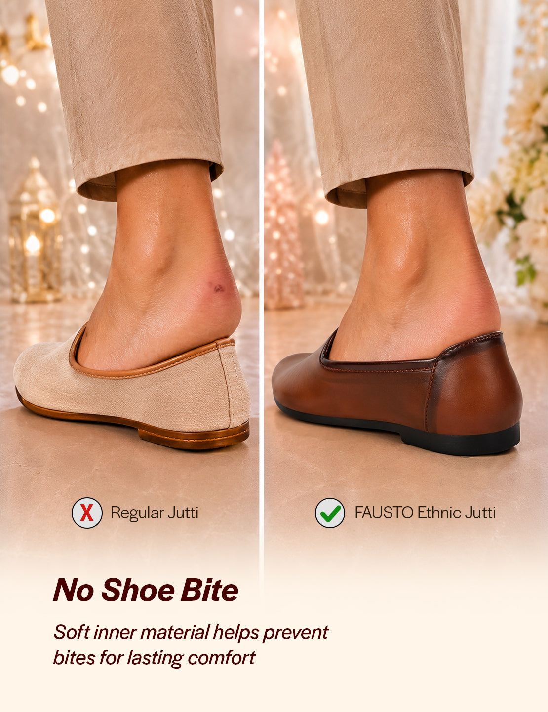 shop men tan ethnic slip-on lightweight jutis & mojaris online.