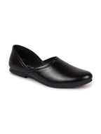 Shop Men Black Ethnic Nagra Juttis & Mojaris Online.