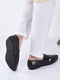 men ethnic black criss cross slip on juttis and mojaris