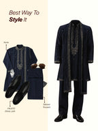 men ethnic black criss cross slip on juttis and mojaris