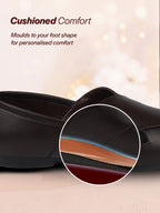 men ethnic brown criss cross slip on juttis and mojaris