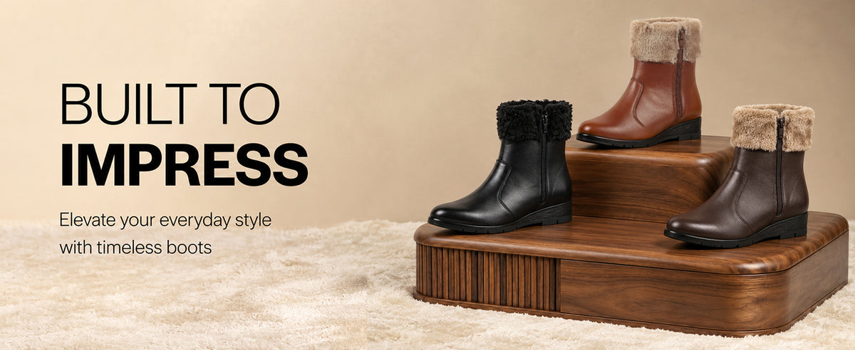 Women High Top Side Zipper Platform Wedge Heel Formal Furr Boot Winter High Ankle Slip-On Boots
