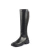 Women Black Knee Length Side Zipper Closure Pointed Toe Flared Heel Boots|Outdoor Winter High Long Boots|Anti Skid Sole