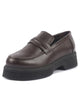 Women Brown Height Enhancer Formal Office Classic Slip On Shoes|Office Meeting Slip On Shoe|Memory Cushioned Footbed
