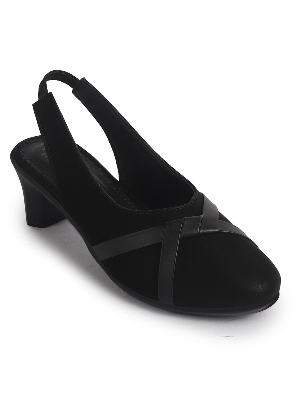 elegant round toe daily wear pumps