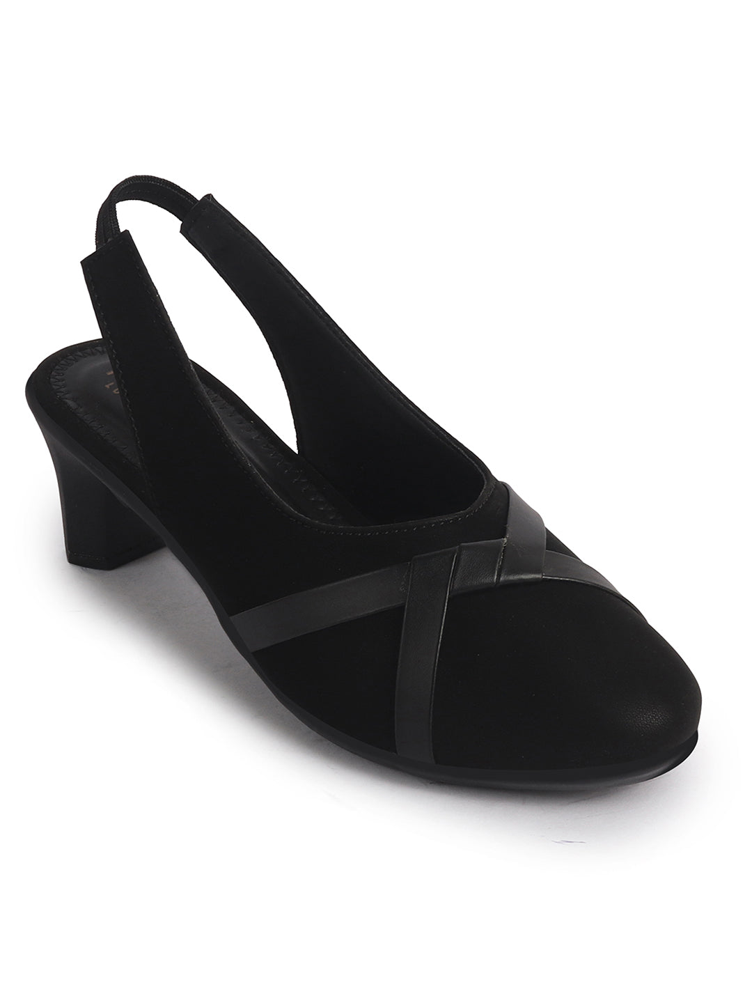 elegant round toe daily wear pumps