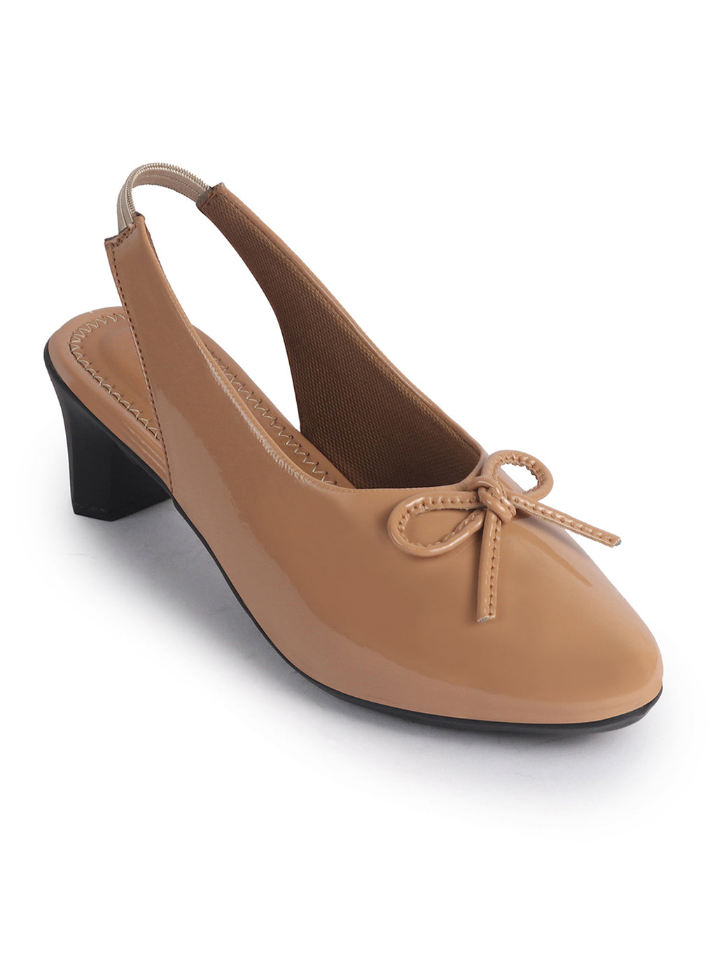 elegant round toe daily wear pumps