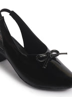 elegant round toe daily wear pumps