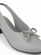 comfortable walking heels with elastic collar