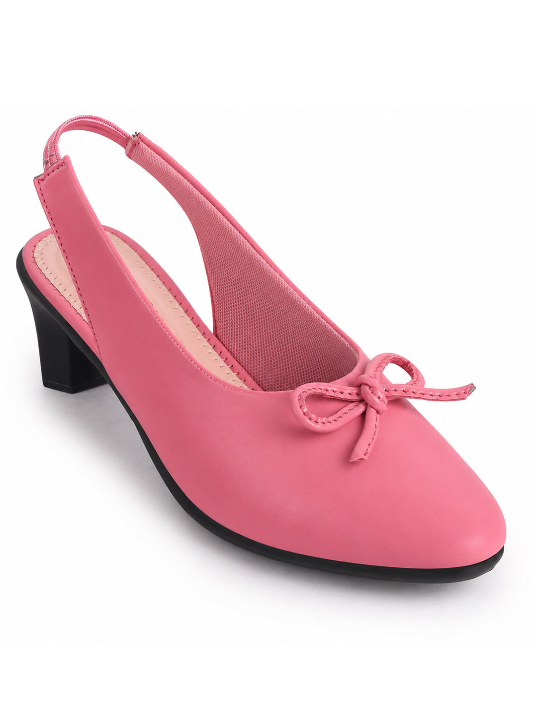 elegant round toe daily wear pumps