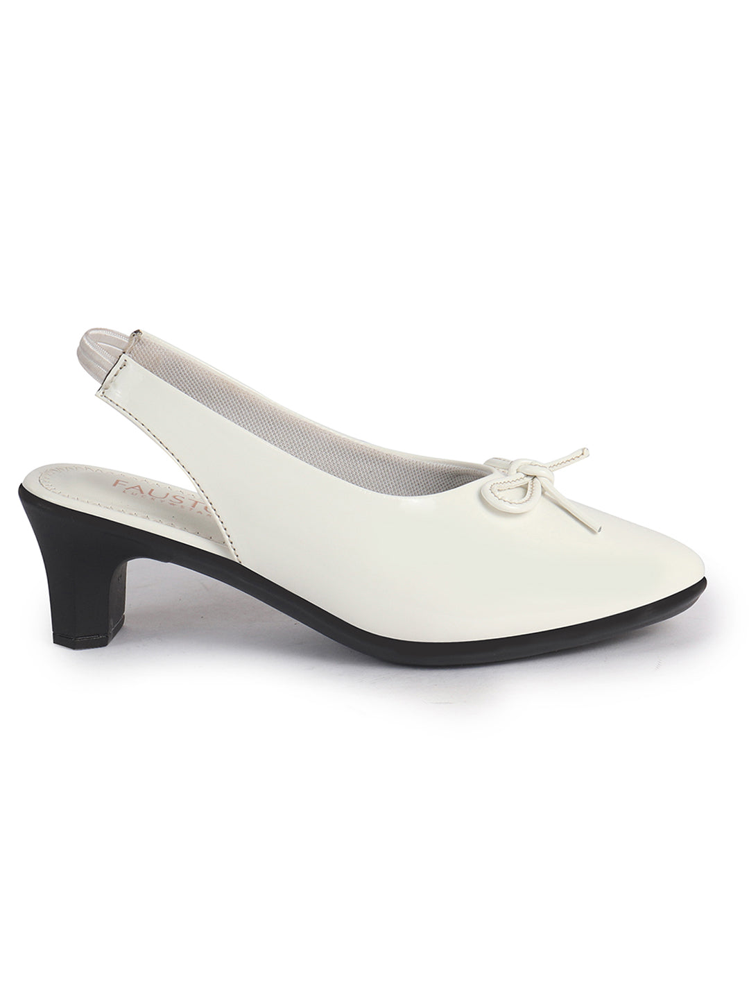 comfortable walking heels with elastic collar