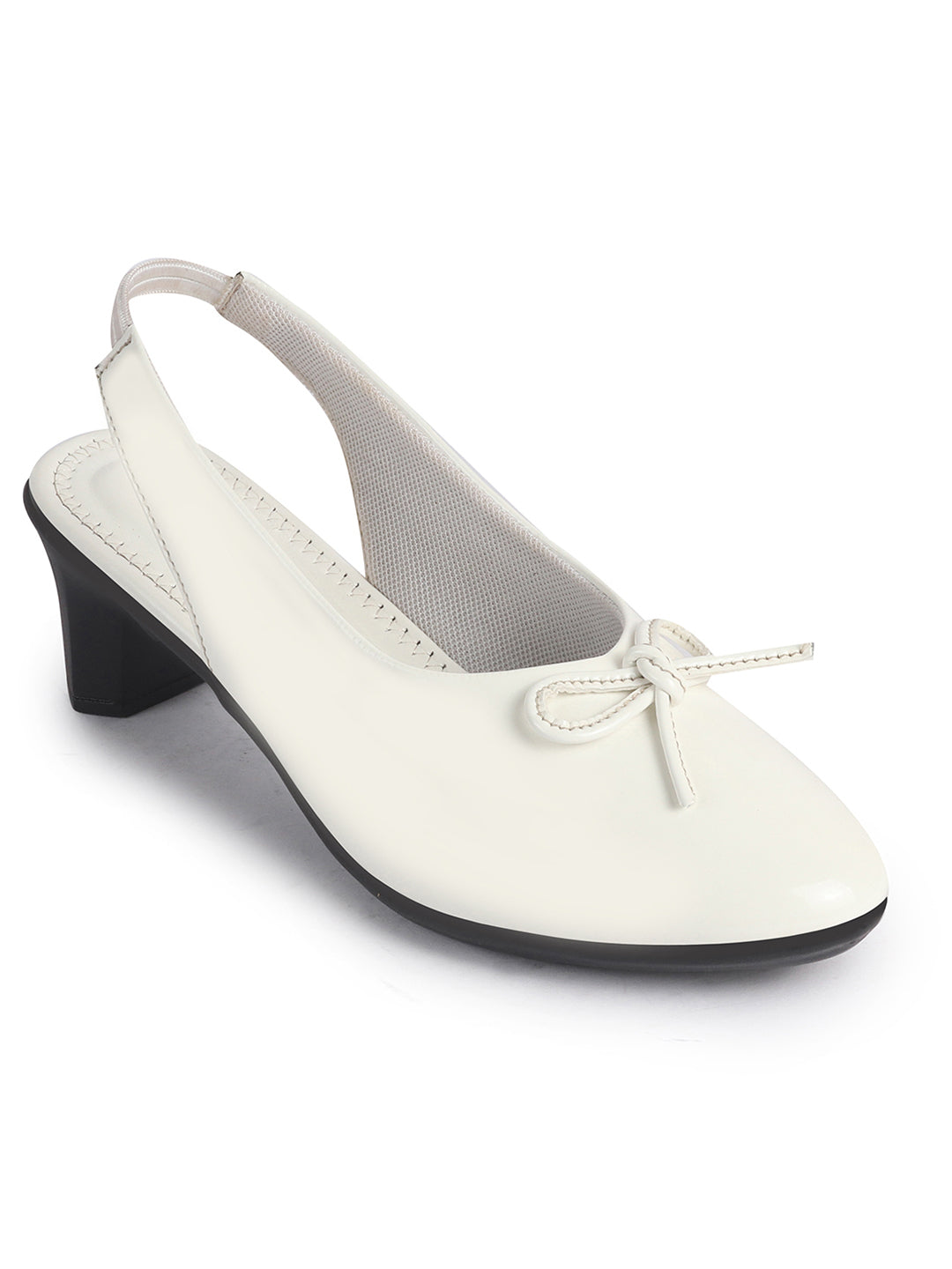 elegant round toe daily wear pumps