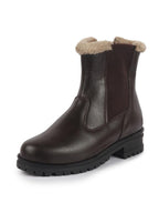 Women High Ankle Slip On Combat Boot Socks Collar Broad Feet Chelsea Trekking Hiking Furr Boots