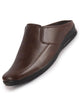 Men Brown Formal Back Open Memory Cushioned Insole Slip On Shoes|Office, Meetings, Event Slip Ons with Comfort All Day Long|Semi Formal Outfit Shoe, Anti Skid Rubber Sole