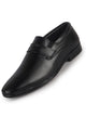 Men Black Formal Office Wear Slip On Shoe with Cushioned Insole|Pointed Toe Classic Loafer for Wedding, Party, Business Meetings with Comfort