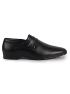 Men Black Formal Office Wear Slip On Shoe with Cushioned Insole|Pointed Toe Classic Loafer for Wedding, Party, Business Meetings with Comfort