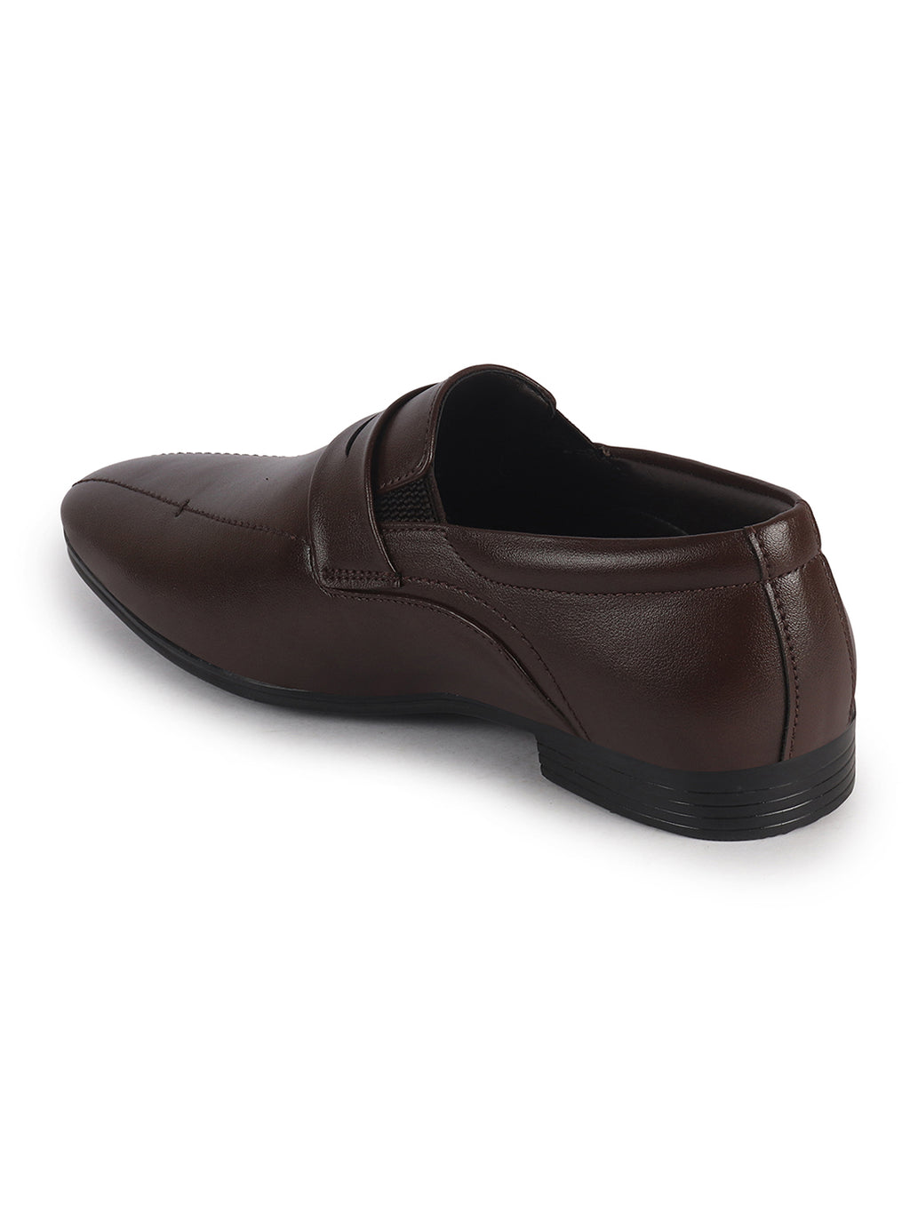 Men Brown Formal Office Wear Slip On Shoe with Cushioned Insole|Pointed Toe Classic Loafer for Wedding, Party, Business Meetings with Comfort