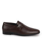Men Brown Formal Office Wear Slip On Shoe with Cushioned Insole|Pointed Toe Classic Loafer for Wedding, Party, Business Meetings with Comfort